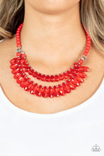 Load image into Gallery viewer, All Across the GLOBETROTTER - Red Necklace Set