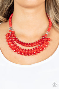 All Across the GLOBETROTTER - Red Necklace Set