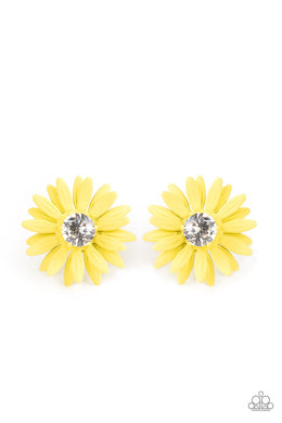 Sunshiny DAIS-y - Yellow Earrings