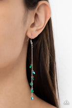 Load image into Gallery viewer, Extended Eloquence - Green Earrings