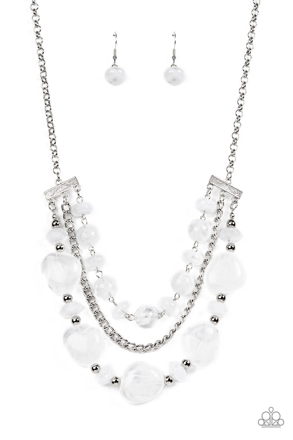 Oceanside Service - White Necklace Set