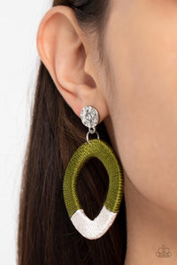 Thats a WRAPAROUND - Green Earrings