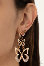 Load image into Gallery viewer, Flamboyant Flutter - Gold Earrings