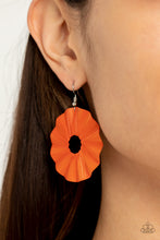 Load image into Gallery viewer, Fan the Breeze - Orange Earrings