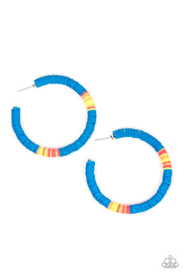 Colorfully Contagious - Blue Earrings