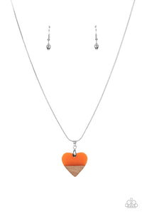 You Complete Me - Orange Necklace Set