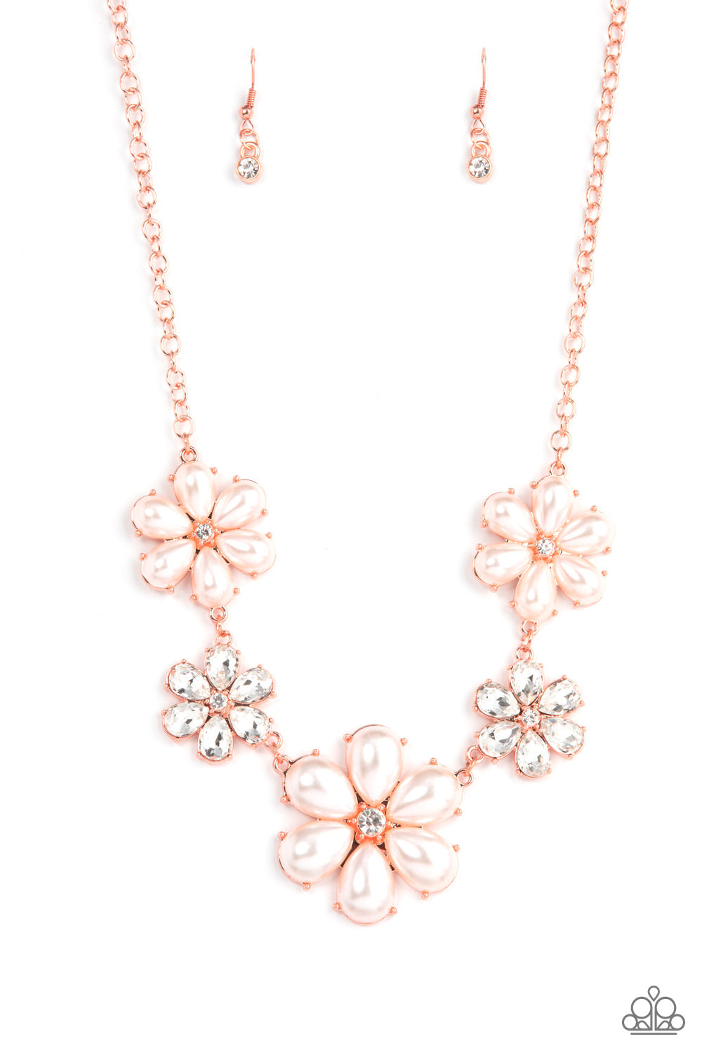 Fiercely Flowering - Copper Necklace Set