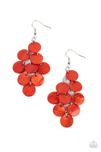 Tropical Tryst - Orange Earrings