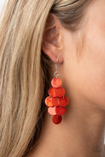 Load image into Gallery viewer, Tropical Tryst - Orange Earrings