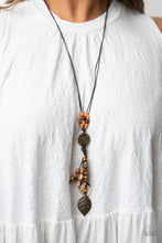 Load image into Gallery viewer, Knotted Keepsake - Orange Necklace Set