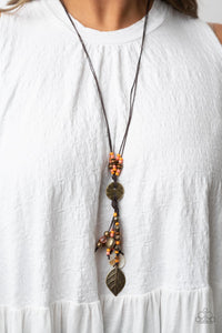 Knotted Keepsake - Orange Necklace Set