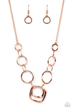 Load image into Gallery viewer, Linked Up Luminosity - Copper Necklace Set