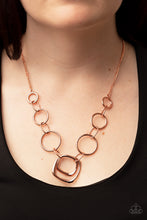 Load image into Gallery viewer, Linked Up Luminosity - Copper Necklace Set