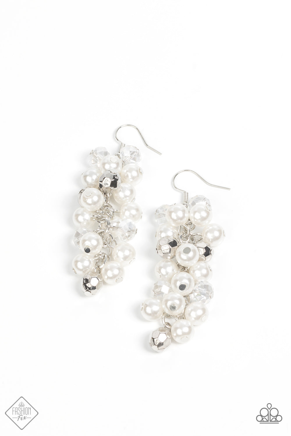 Pursuing Perfection - White Earrings