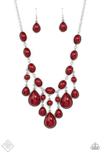 Load image into Gallery viewer, Mediterranean Mystery - Red Necklace Set