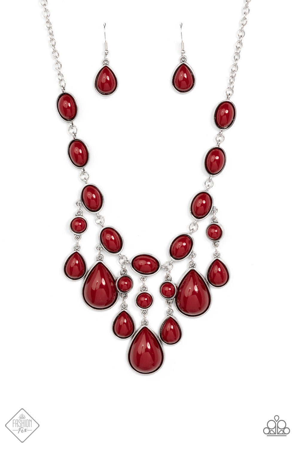 Mediterranean Mystery - Red Necklace Set