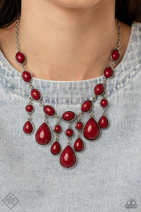 Mediterranean Mystery - Red Necklace Set