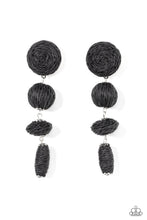 Load image into Gallery viewer, Twine Tango - Black Earrings