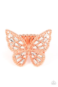 Bright-Eyed Butterfly - Copper Ring