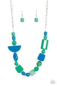 Tranquil Trendsetter - Green Necklace Set