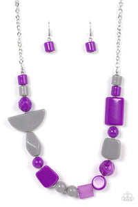 Tranquil Trendsetter - Purple Necklace Set