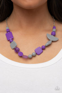 Tranquil Trendsetter - Purple Necklace Set