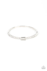 Party Crashing Couture - White Bracelet