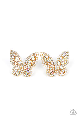 Smooth Like FLUTTER - Gold Earrings