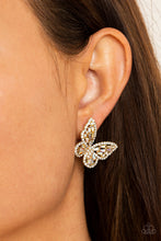 Load image into Gallery viewer, Smooth Like FLUTTER - Gold Earrings