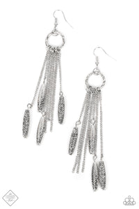 Thrifty Tassel - Silver Earrings