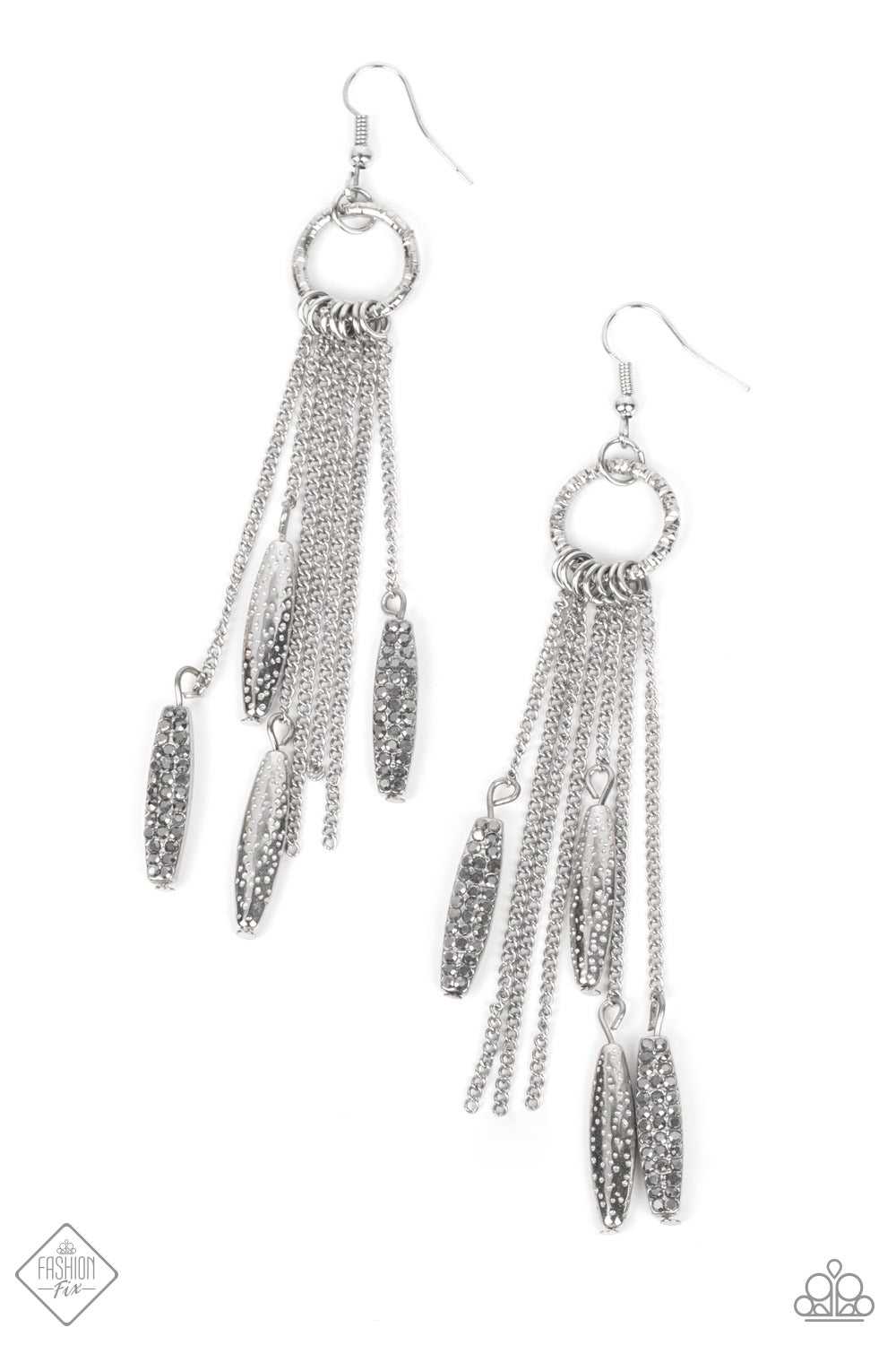 Thrifty Tassel - Silver Earrings