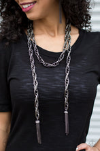 Load image into Gallery viewer, SCARFed for Attention - Gunmetal Necklace Set