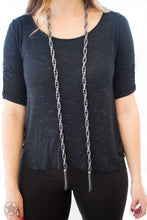 Load image into Gallery viewer, SCARFed for Attention - Gunmetal Necklace Set