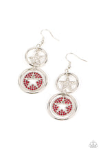 Load image into Gallery viewer, Liberty and SPARKLE for All - Red Earrings