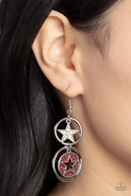 Load image into Gallery viewer, Liberty and SPARKLE for All - Red Earrings