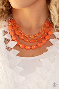 Tropical Hideaway - Orange Necklace Set