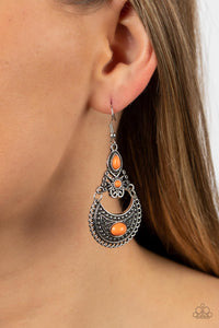 Sahara Samba - Orange Earrings