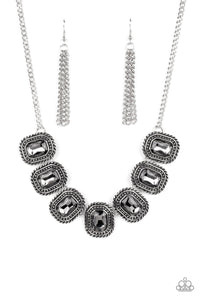 Iced Iron - Silver Necklace Set