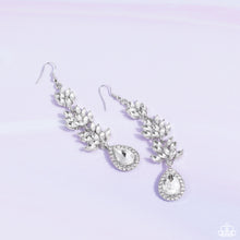 Load image into Gallery viewer, Water Lily Whimsy - White Earrings