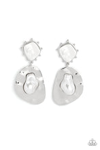 Load image into Gallery viewer, Rippling Rhapsody - White Earrings