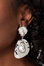 Load image into Gallery viewer, Rippling Rhapsody - White Earrings