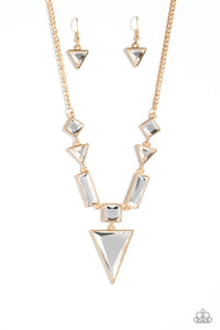 Fetchingly Fierce - Gold Necklace Set