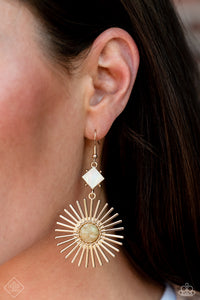 Seize the Sunburst - Gold Earrings