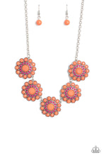 Load image into Gallery viewer, Floral Fervor - Orange Necklace Set