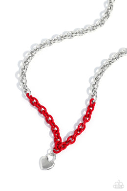 Locked Down - Red Necklace Set