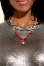 Load image into Gallery viewer, Locked Down - Red Necklace Set