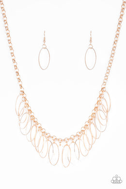 Fringe Finale - Rose Gold Necklace Set