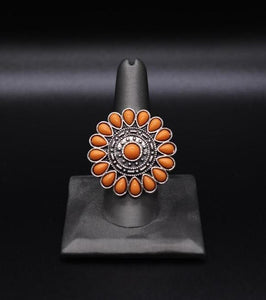 Posy Paradise Orange Ring