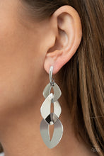 Load image into Gallery viewer, Enveloped in Edge - Silver Earrings