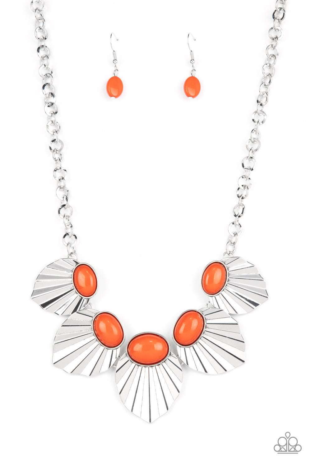 Fearlessly Ferocious - Orange Necklace Set